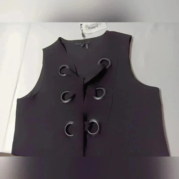 English Factory Sleeveless, Large front grommet Midi Dress Size M - Picture 6 of 8